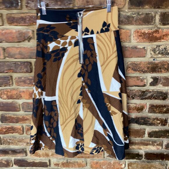 Victoria's Secret Body Abstract Print A-Line Midi Skirt Women's Size 4 - Picture 4 of 6